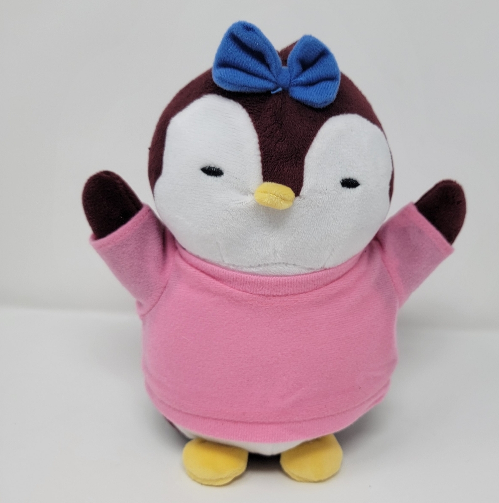 Pudgy Penguin Plush Collectible Adopt Forever Friend Pink Shirt Toy 7.8 inch